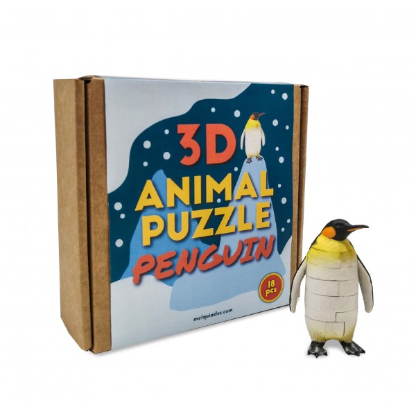 Puzzle Pingüino 3D