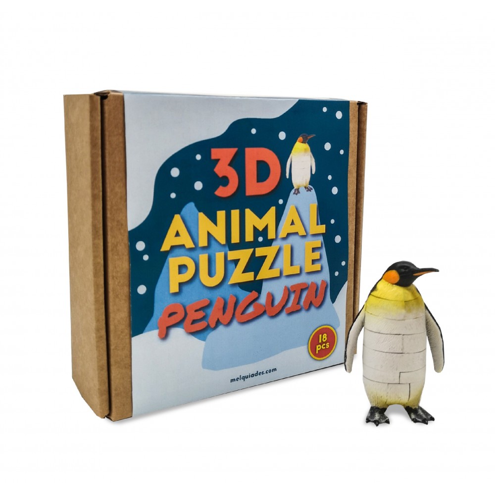 Puzzle Pingüino 3D